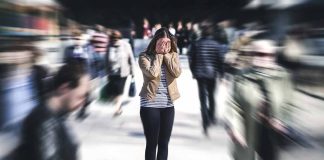 Woman standing in the street