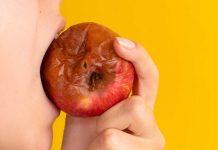 Child eating an apple