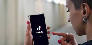 TikTok app on screen