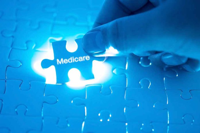 A piece of a puzzle labeled Medicare