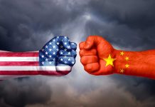 The US and China as fists