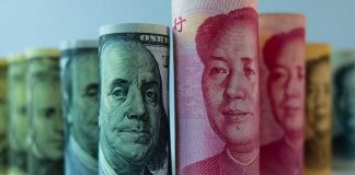US money and Chinese money