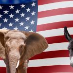 Republican and Democrat symbols