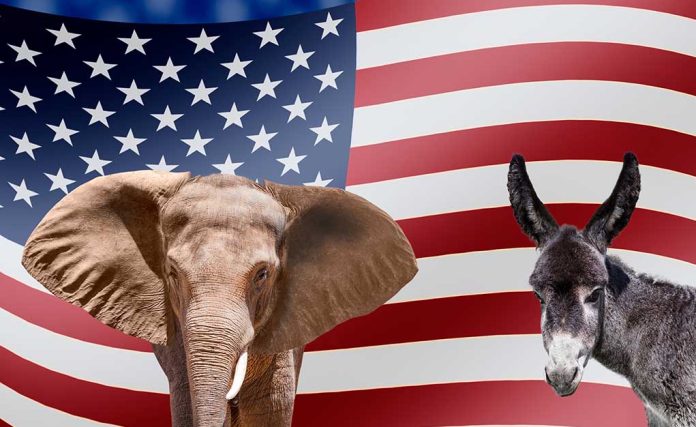 Republican and Democrat symbols
