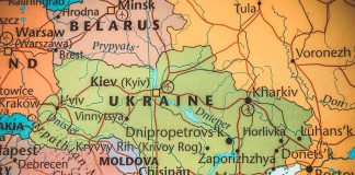 Ukraine on the map