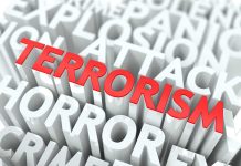 The word Terrorism highlighted among other words
