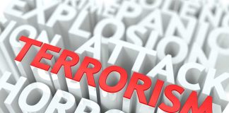 The word Terrorism highlighted among other words