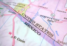 US and Mexico border
