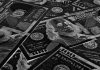Banknotes in black and white