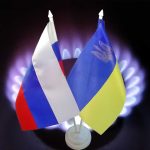 Russian and Ukrainian flags