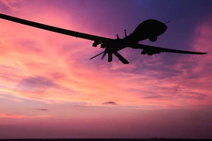 690489076 featured image Silhouette of a drone against a colorful sunset