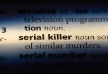 Dictionary definition of serial killer highlighted
