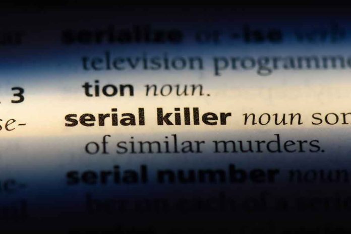 Dictionary definition of serial killer highlighted