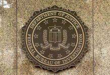 FBI seal on a marble wall