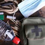 FEMA Workers BUSTED Denying Aid to Conservatives An assortment of emergency supplies including a first aid kit water bottle face mask and matches