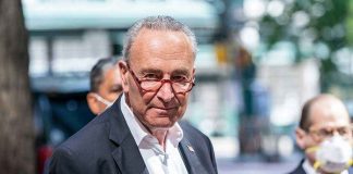 Chuck Schumer posing for camera.