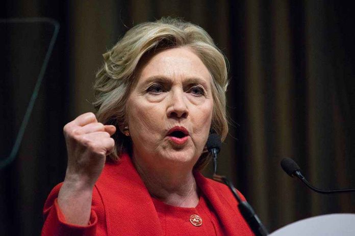 433057795 Person speaking passionately at a podium, wearing red jacket.