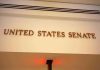 Nazi Tattoo Scandal UNRAVELS Senate Campaign Sign displaying United States Senate in a government building