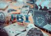 FBI text surrounded by digital security graphics and hands