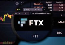FTX logo displayed on a computer screen.