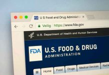 FDA website on a computer screen.