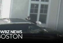 Video shows man pouring gas onto police cruiser in Abington