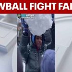 Snowball Melee Sends NYPD To Hospital Suspects wanted for throwing snowballs at police