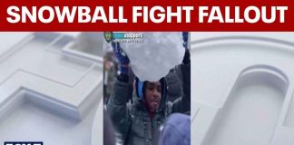 Suspects wanted for throwing snowballs at police