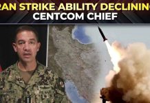 'Iran's ability to hit back declining': CENTCOM briefing