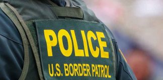 Double Standard Exposed: Pro-ICE Student Punished, Protesters Walk Free Police U.S. Border Patrol uniform close-up.