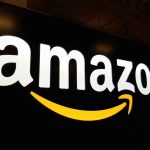 Amazon logo with a yellow smile arrow.