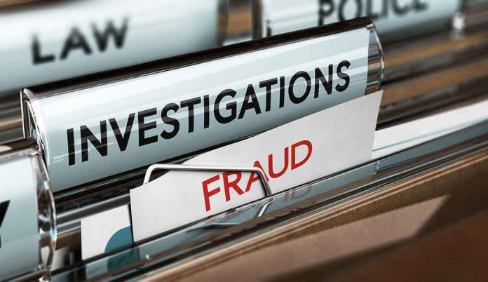 Files labeled Investigations and Fraud in folder.