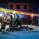 Murder-Suicide Label—But What Brought on The CHILLING OUTCOME? Police and forensic team investigating a crime scene in a dark alley