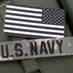 SILENT Intervention RATTLES Navy Ranks US Navy patch and black and white flag