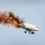 TERRIFYING Engine FLASH Mid-Air Passenger airplane with engine on fire in flight