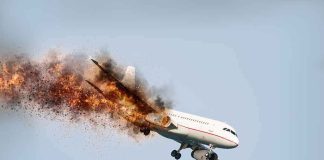 TERRIFYING Engine FLASH Mid-Air Passenger airplane with engine on fire in flight