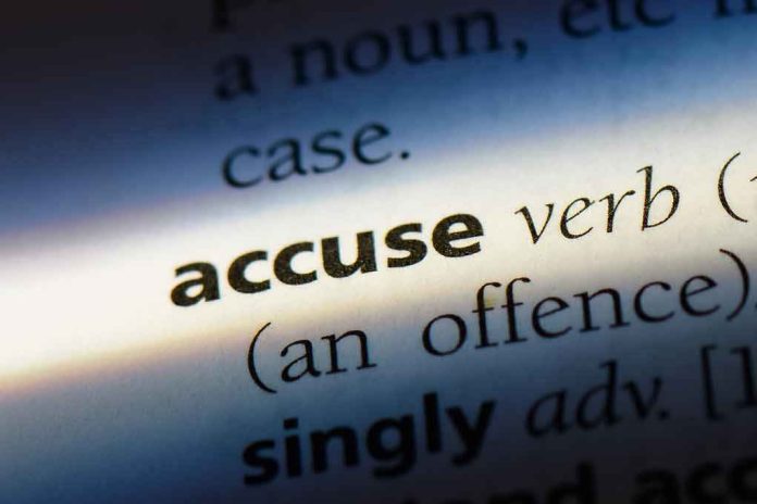 shutterstock_1067759465-2 dictionary entry highlighting the word accuse