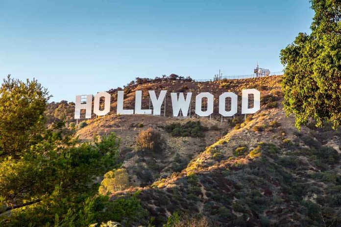 shutterstock_114467512 Hollywood Sign on a sunlit hillside