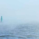 NAVY SAYS Hormuz Mines Cleared — VERIFIED? Green buoy in foggy sea