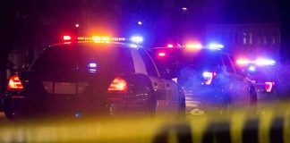 Hours Before The Crash She Sent A Text — One Word Stood OUT Police cars with flashing lights behind yellow caution tape at night