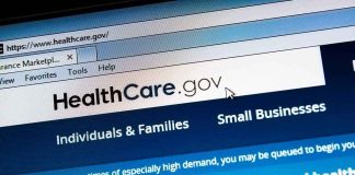 Screenshot of the HealthCare.gov website with enrollment information