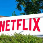 Netflix sign at outdoor campus