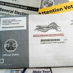 Brutal Ad Torches LA Leadership Mail-in ballot envelope and voter information materials
