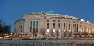 YANKEE STADIUM’S Rooftop TESTED — It Came Back Positive Yankee Stadium exterior at dusk