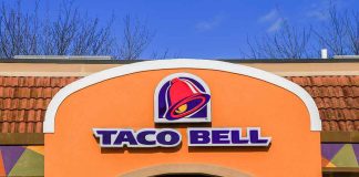 Taco Bell restaurant exterior with logo and sign