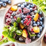 RECALL: E. Coli Berry List Grows AGAIN — Under A Label You KNOW Bowl of mixed frozen berries and peach slices