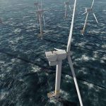 Two Fishermen Went Down Right By A ‘SAFE’ Wind Turbine Offshore wind turbines in rough sea from aerial view